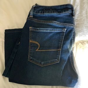 American Eagle Super stretch dark wash jeans